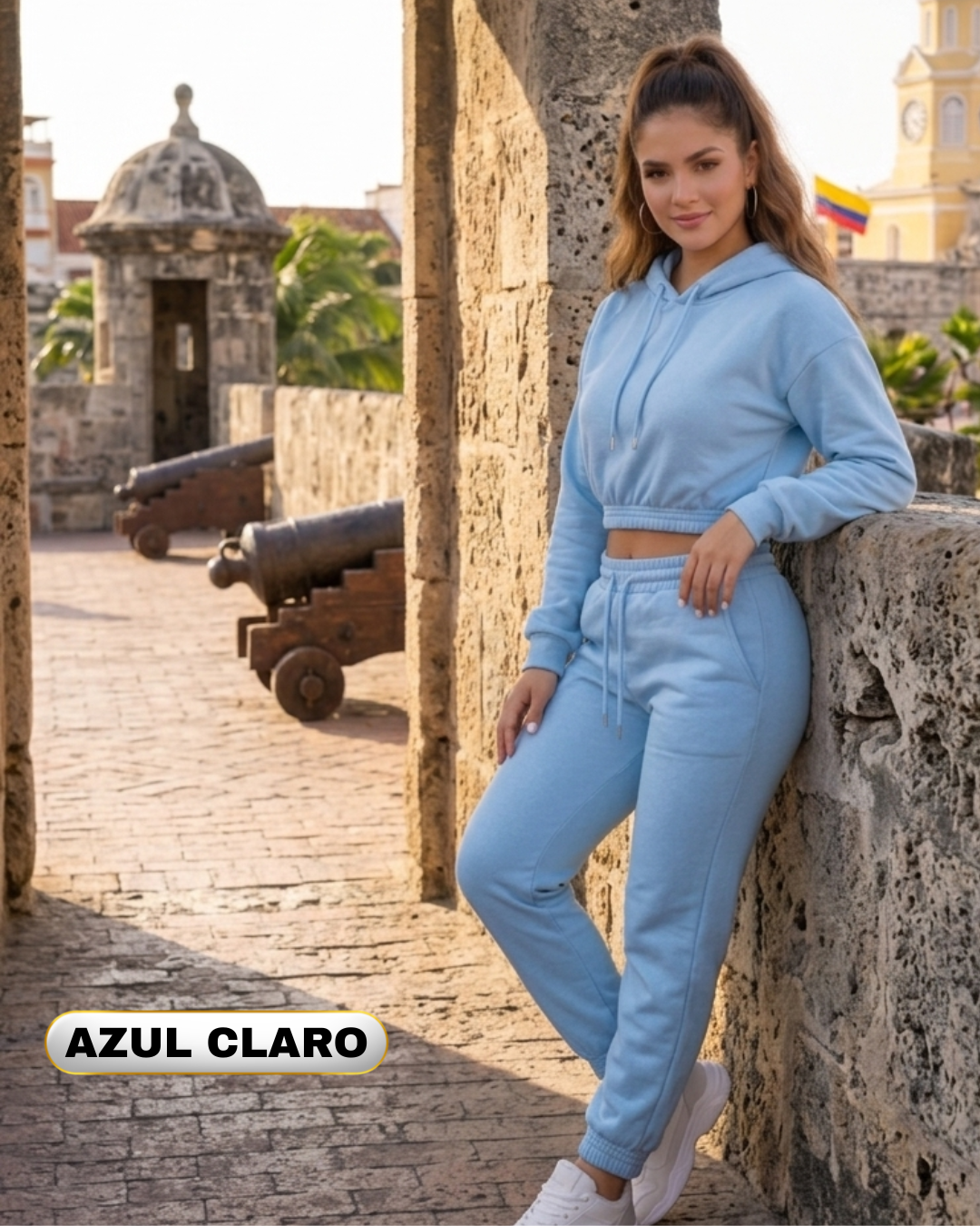 Conjunto Buzo Top + Jogger Mujer | 10 Colores | Envío Gratis + Pago Contra Entrega