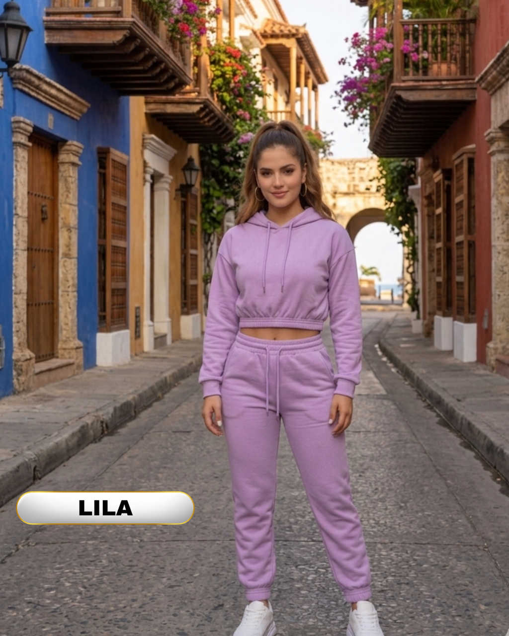 Conjunto Buzo Top + Jogger Mujer | 10 Colores | Envío Gratis + Pago Contra Entrega