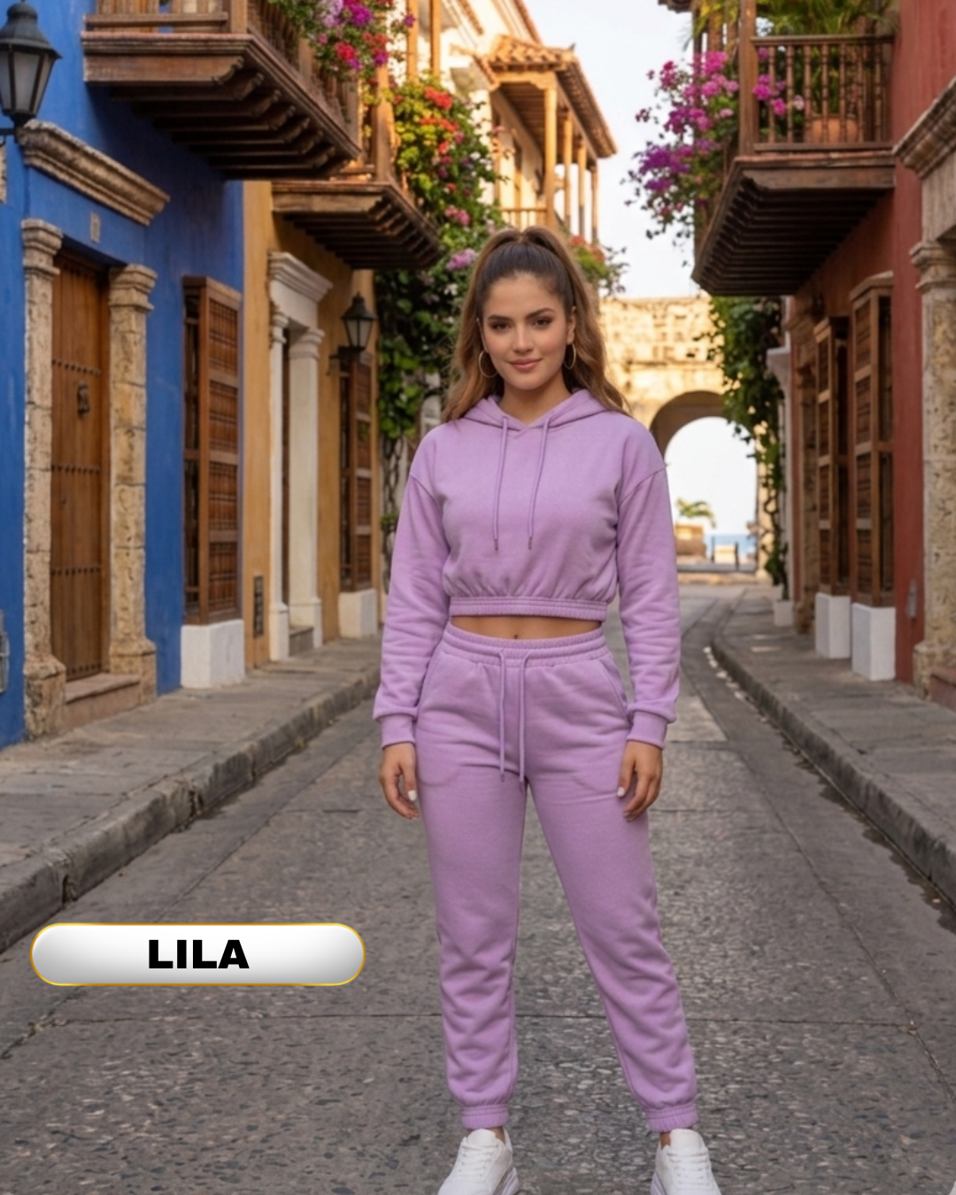 Conjunto Buzo Top + Jogger Mujer | 10 Colores | Envío Gratis + Pago Contra Entrega