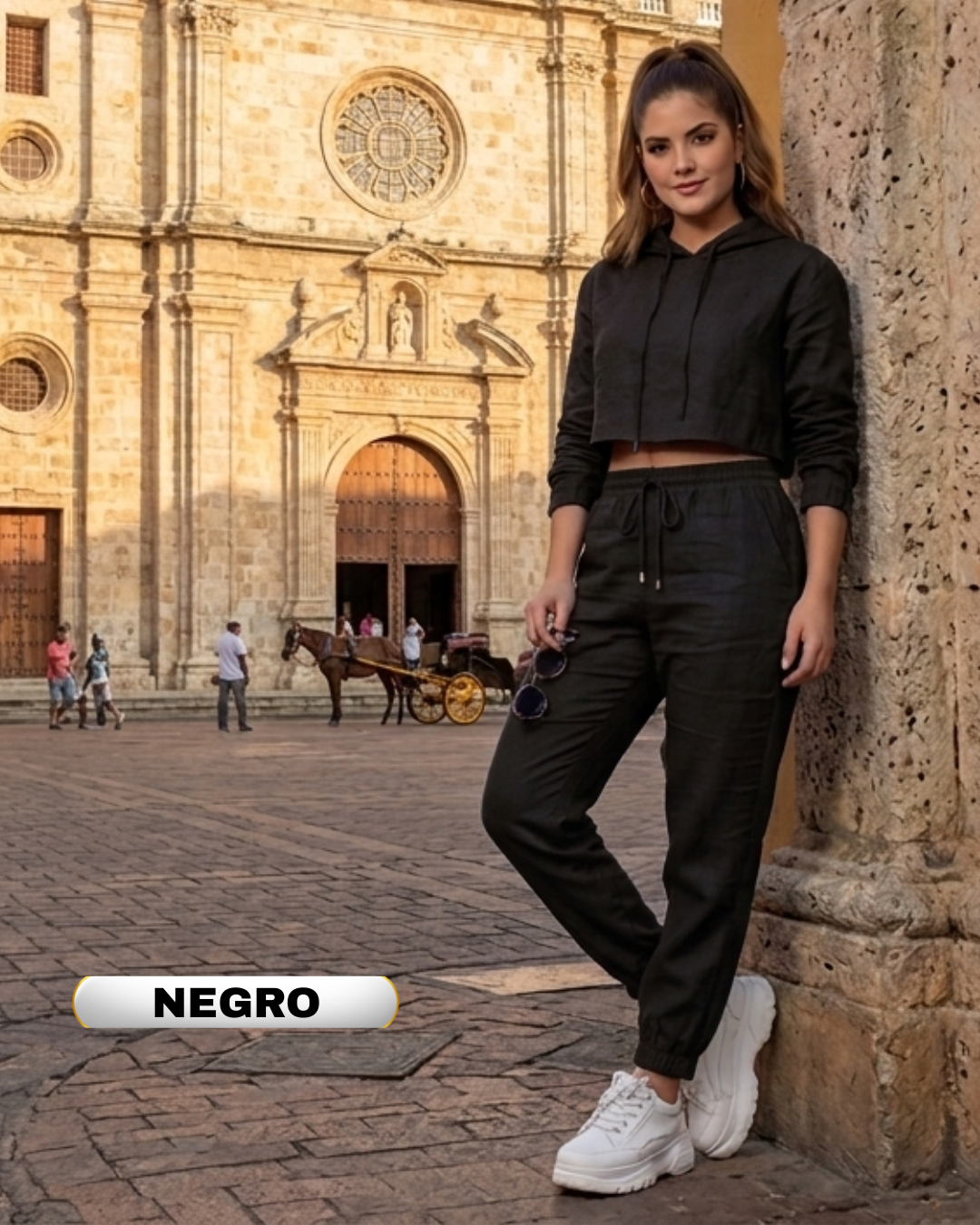 Conjunto Buzo Top + Jogger Mujer | 10 Colores | Envío Gratis + Pago Contra Entrega